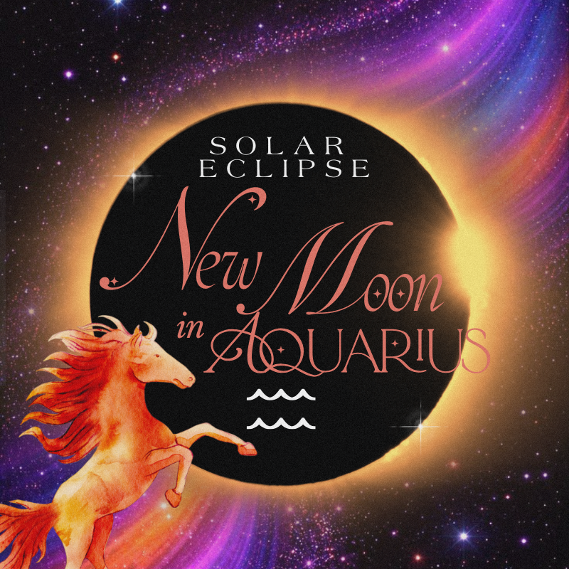 New Moon Solar Eclipse in Aquarius