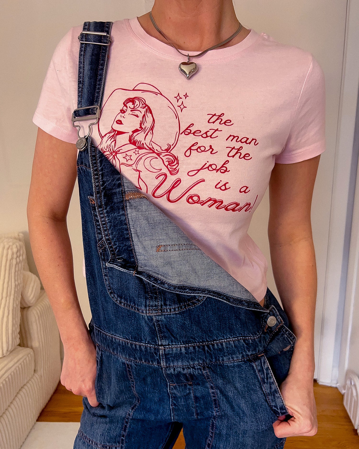 The Best Man for the Job Is a Woman Baby Tee