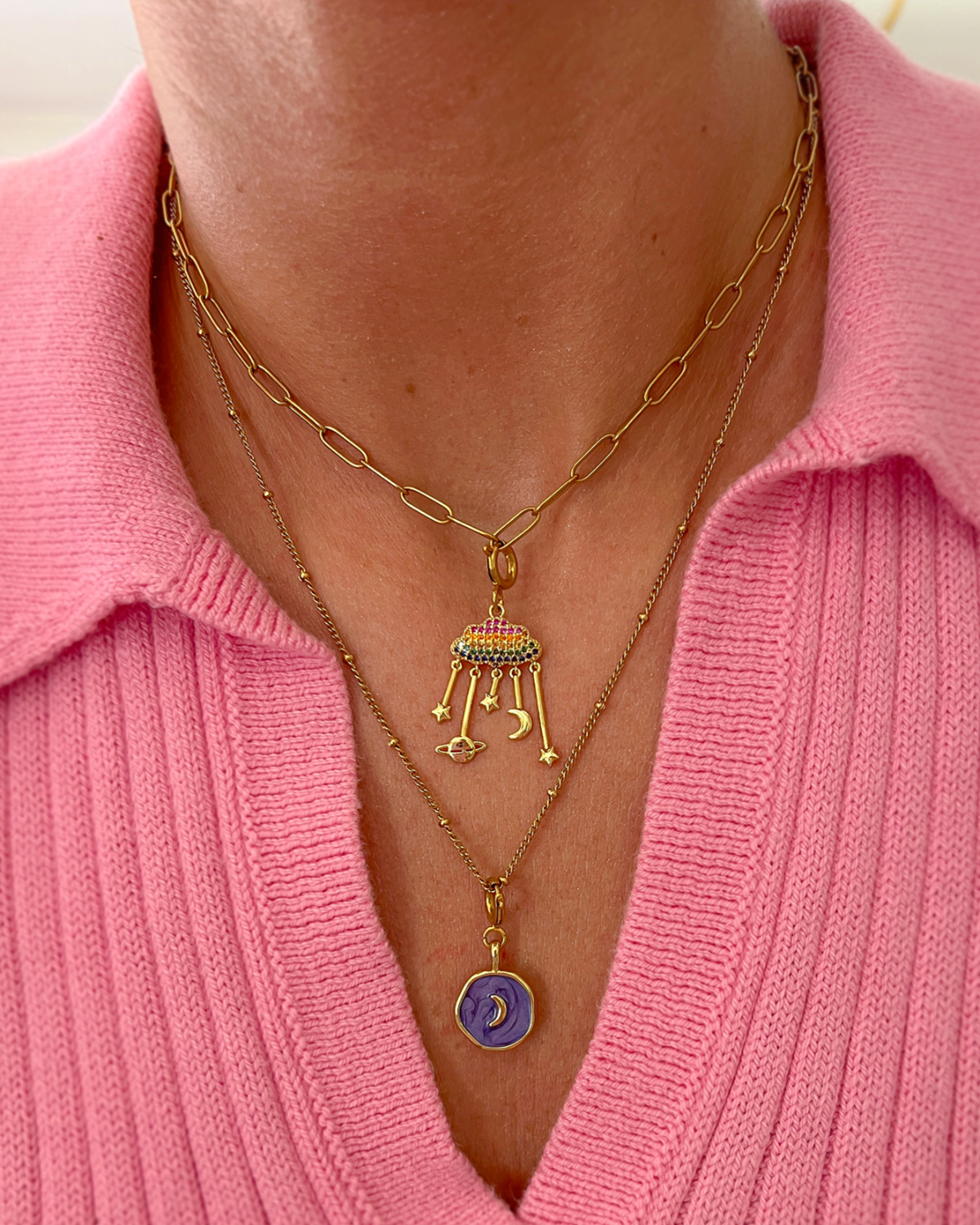 Lavender Moon Charm