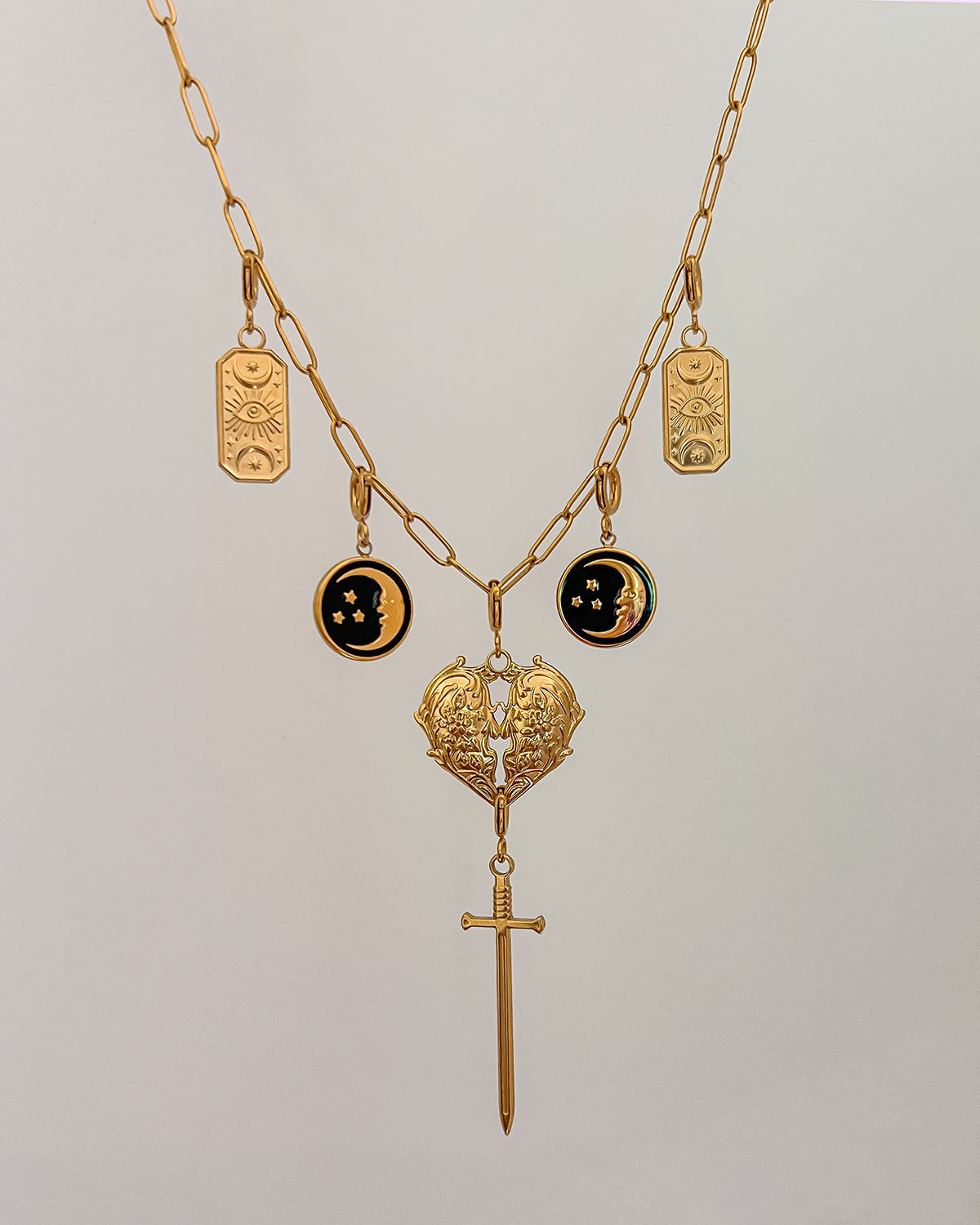 Moirai Heart Charm