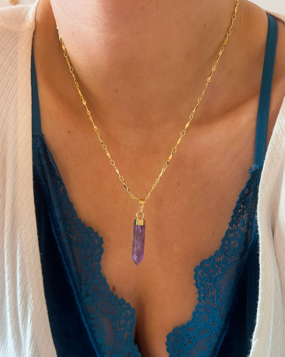 Amethyst Point Necklace