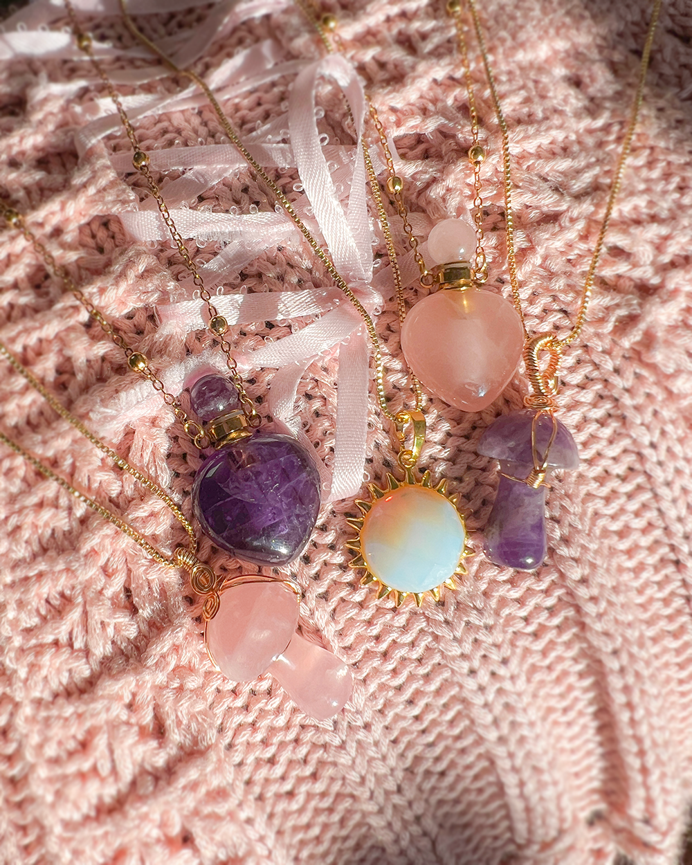Amethyst Magic Mushroom Necklace