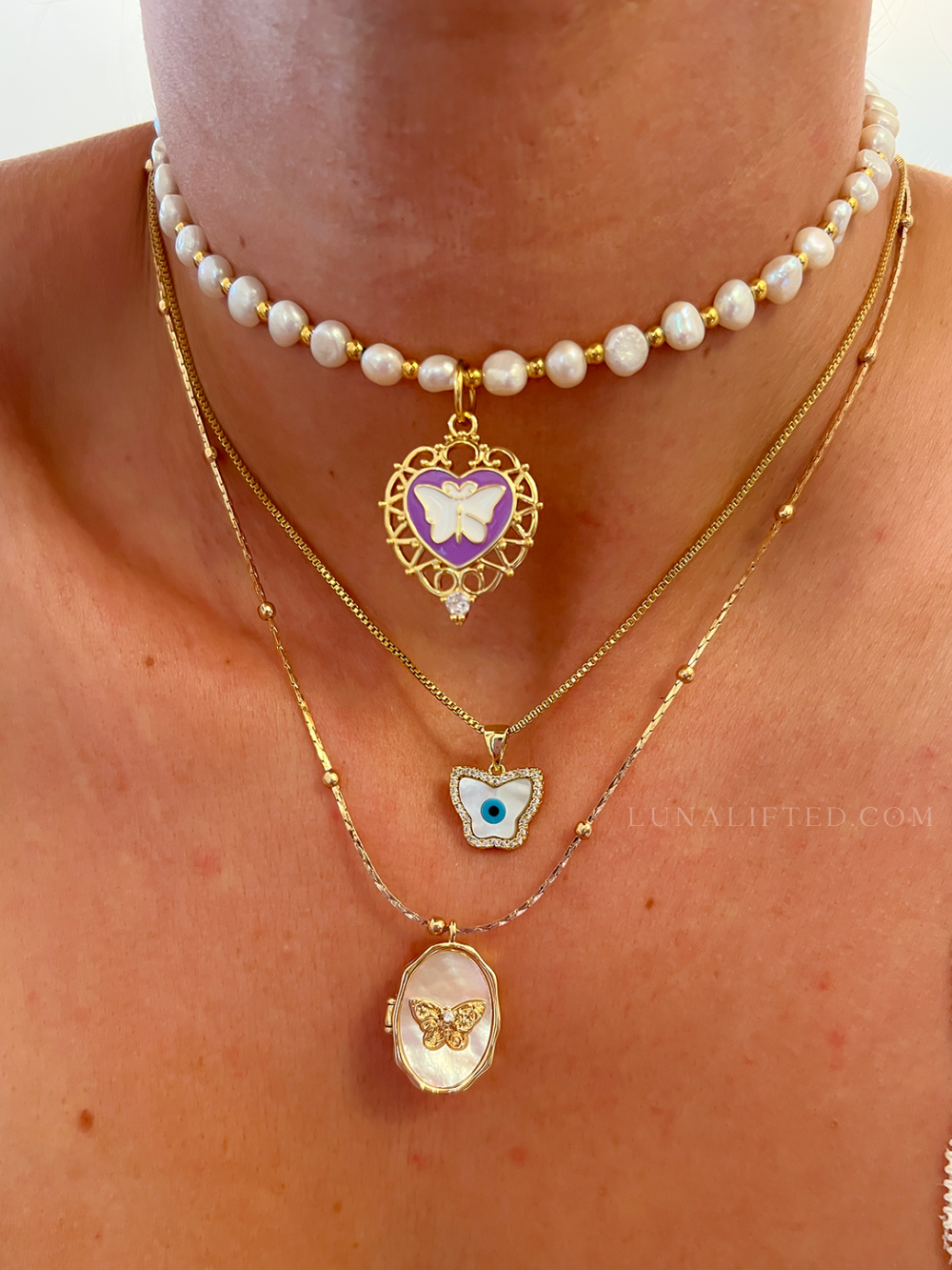 Butterfly Maiden Pearl Necklace