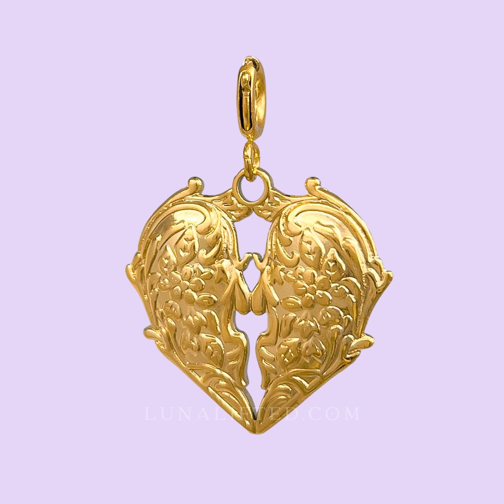 Moirai Heart Charm