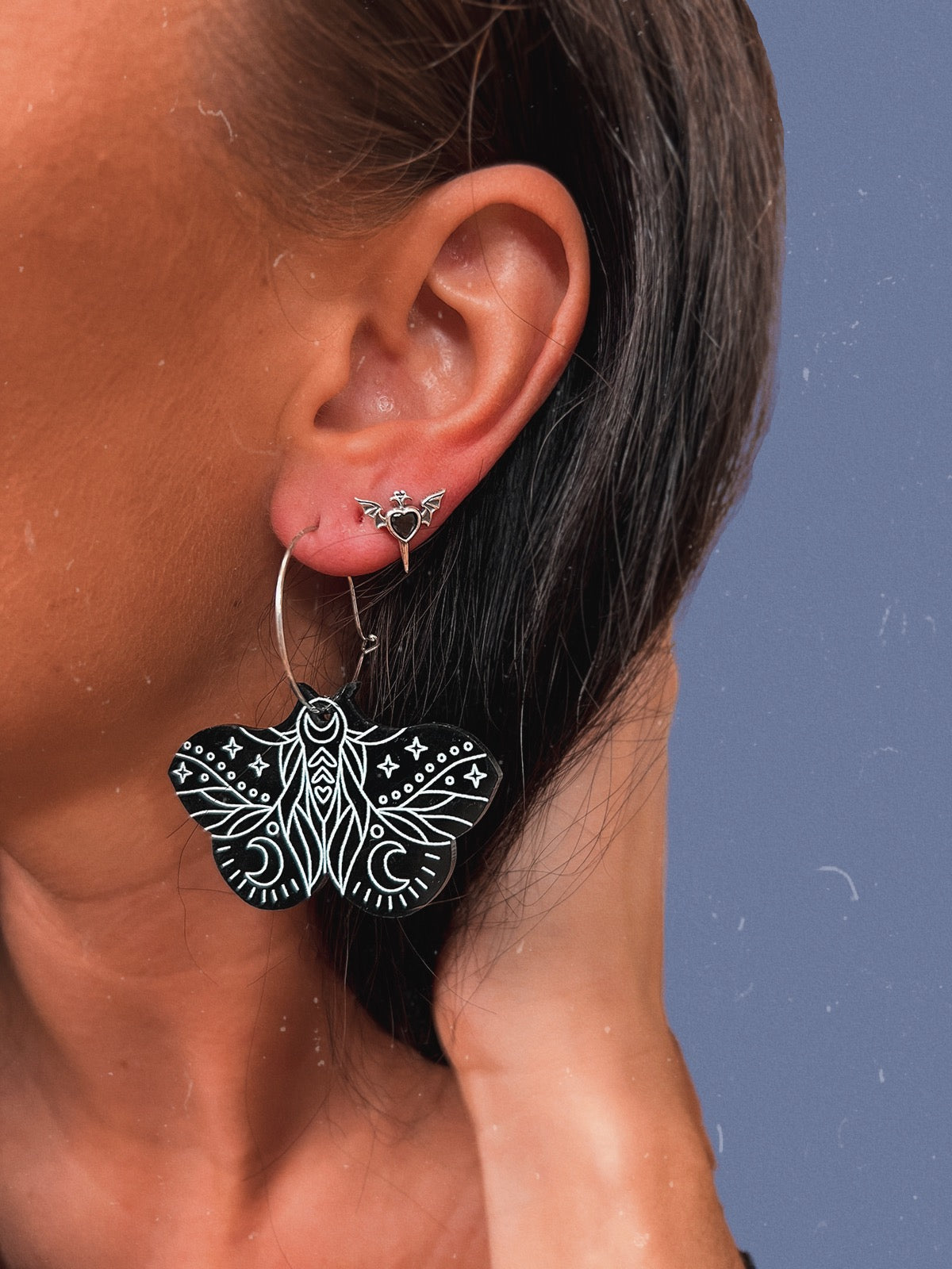 Moon Moth Earrings