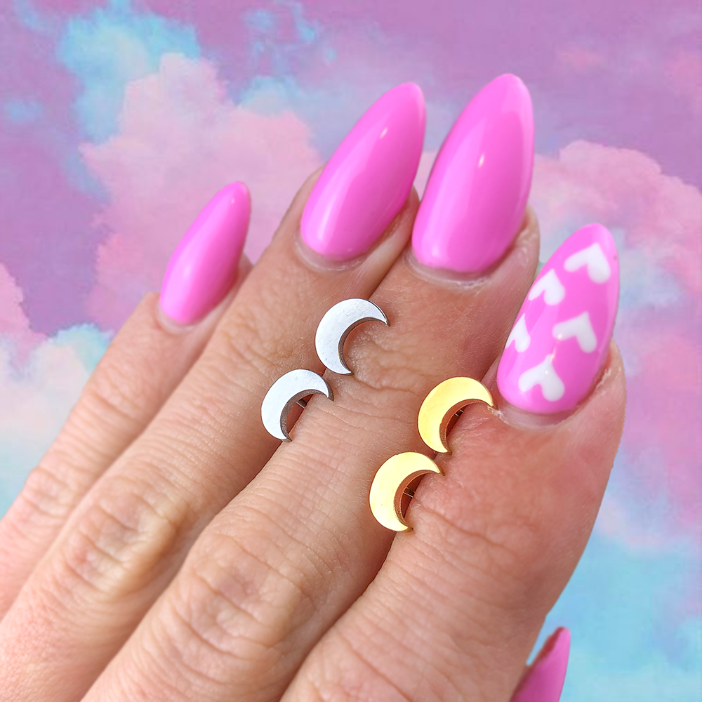 Crescent Studs
