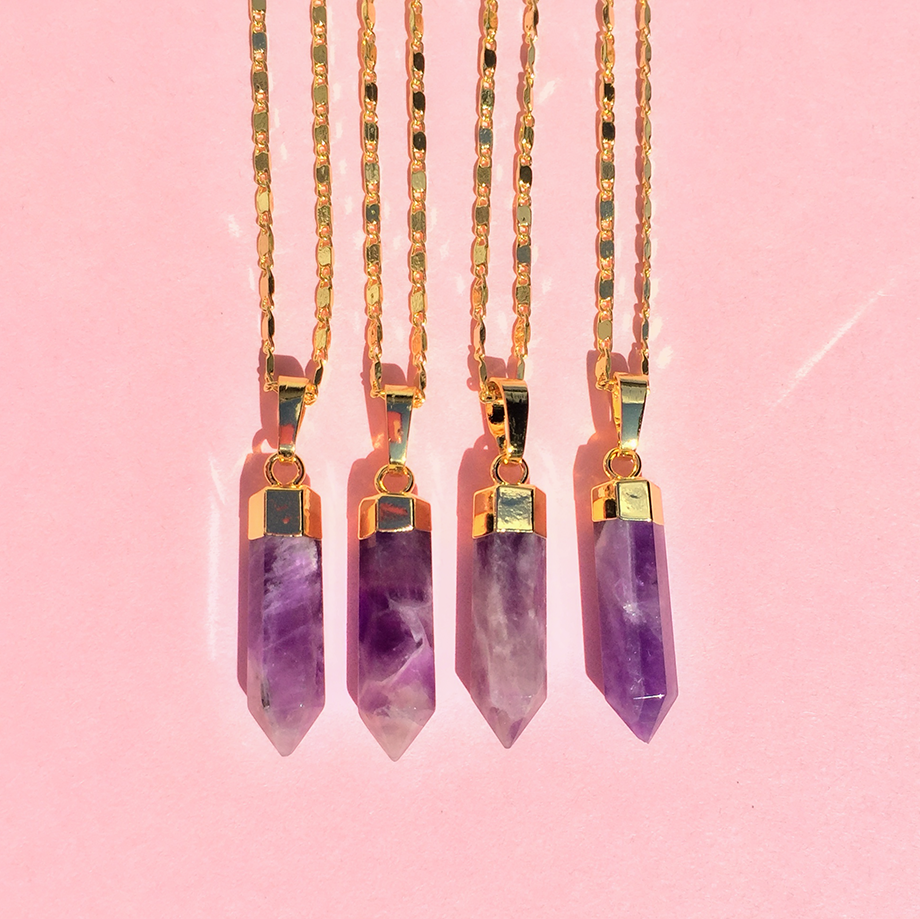 Amethyst Point Necklace