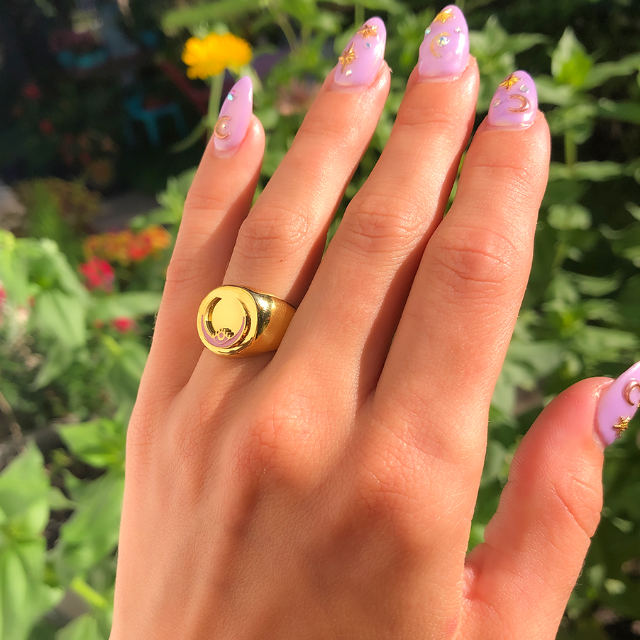 Luna Signet Ring