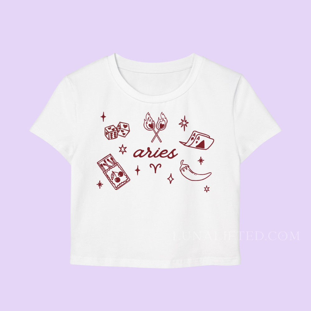 Aries Trinkets Baby Tee