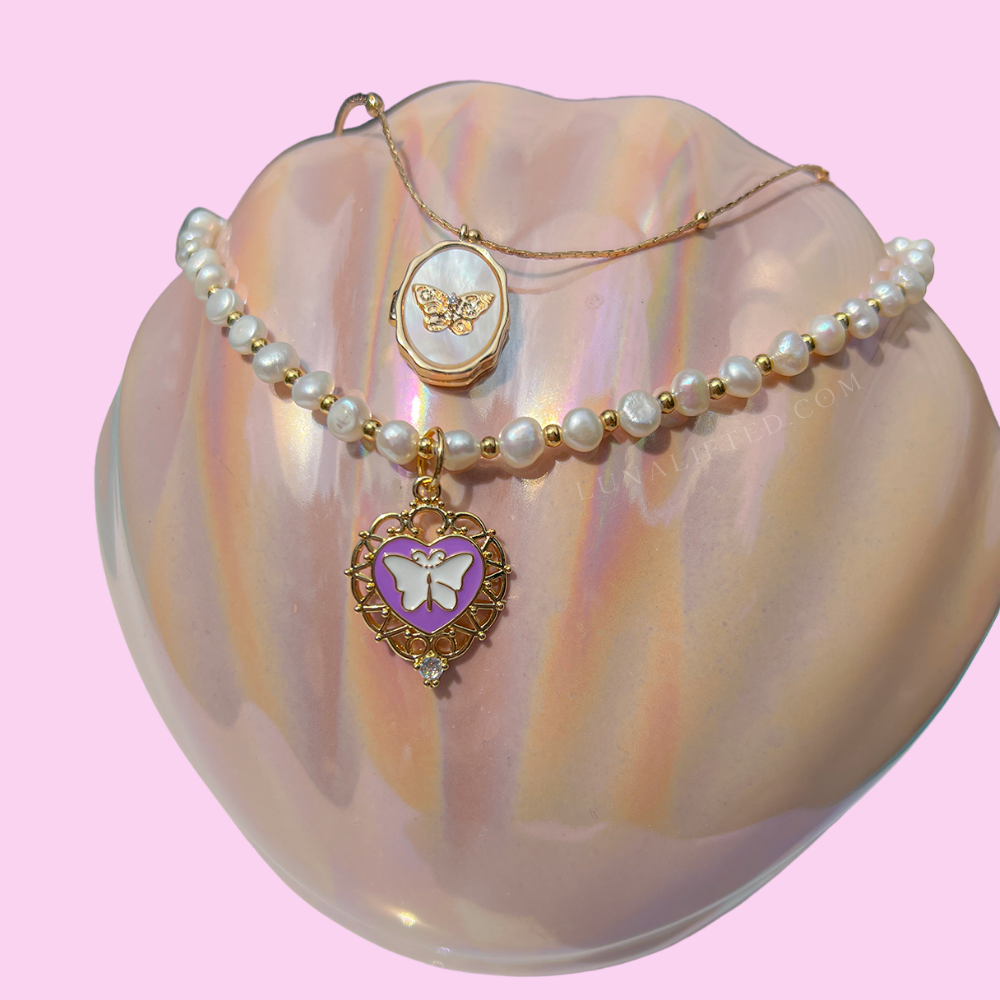 Butterfly Maiden Pearl Necklace