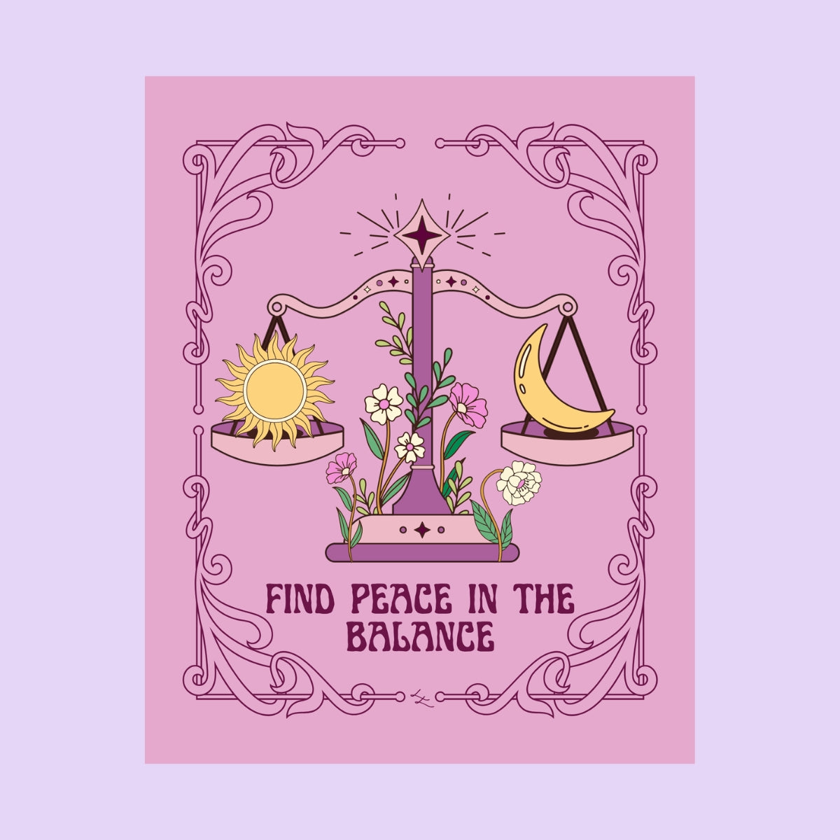 Find Peace in the Balance Art Print