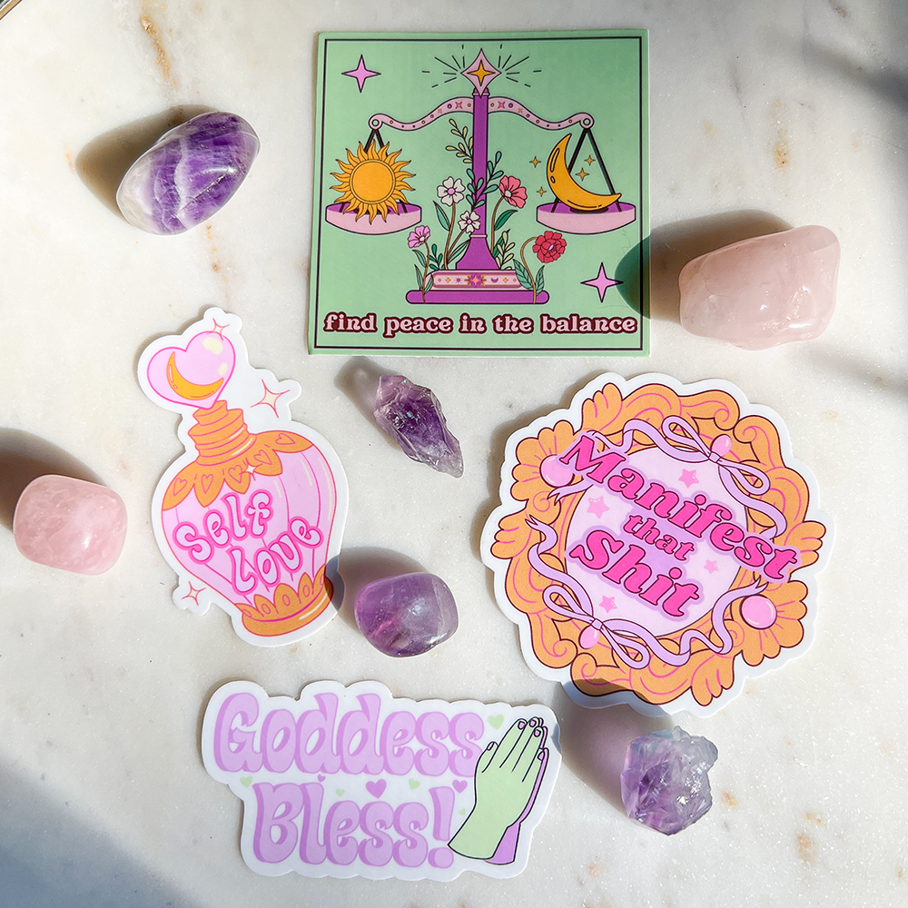 Find Peace in the Balance Sticker