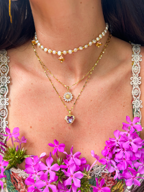 Fairy Ring Pearl Necklace