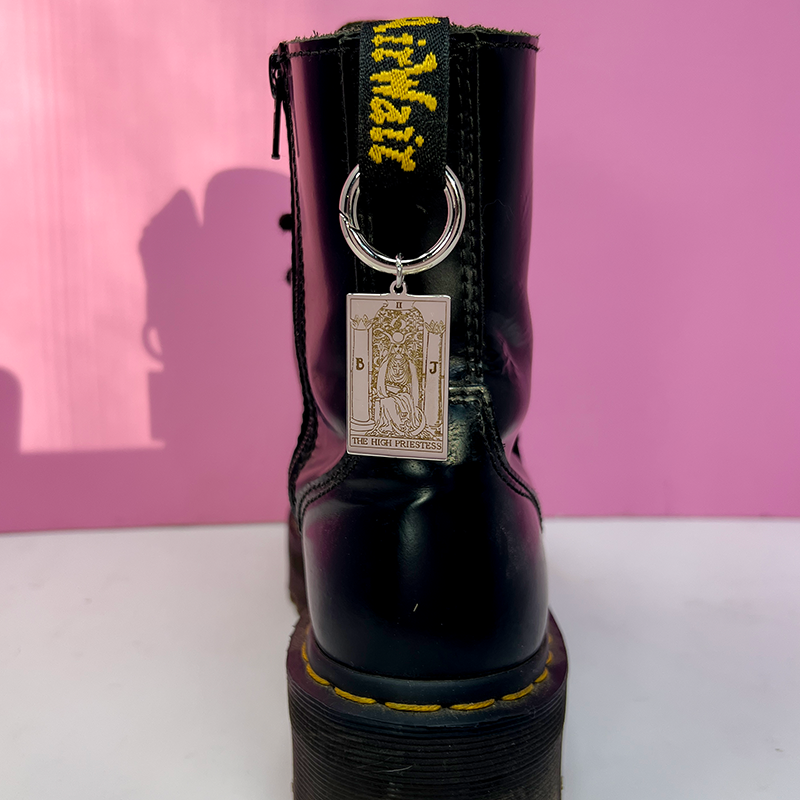 High Priestess Tarot Boot Charm