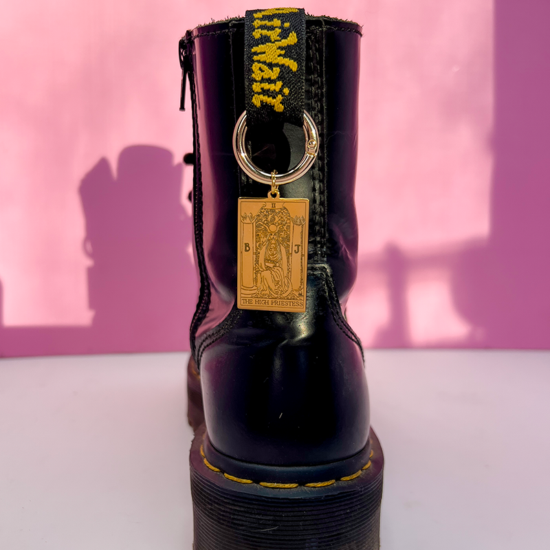 High Priestess Tarot Boot Charm