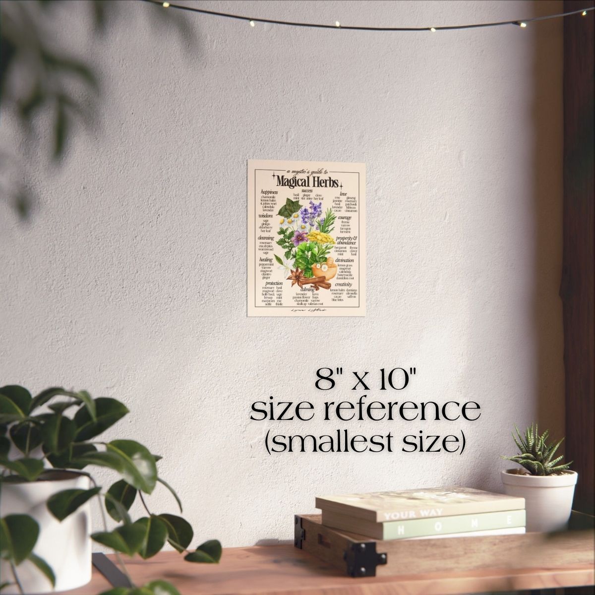 A Mystic's Guide To Magical Herbs Art Print