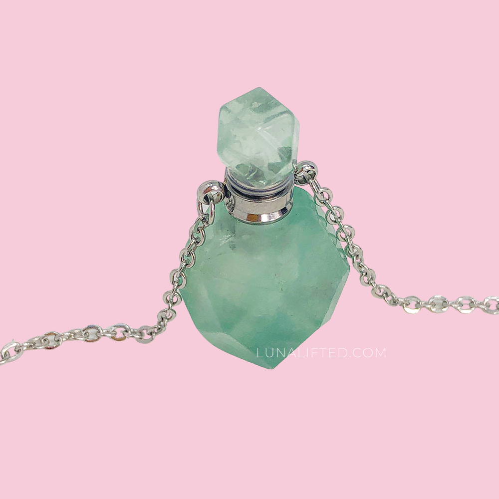 Green Aventurine Potion Bottle Necklace