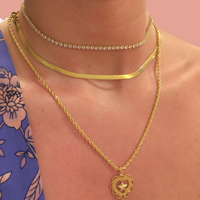 Diamond Orbits Necklace