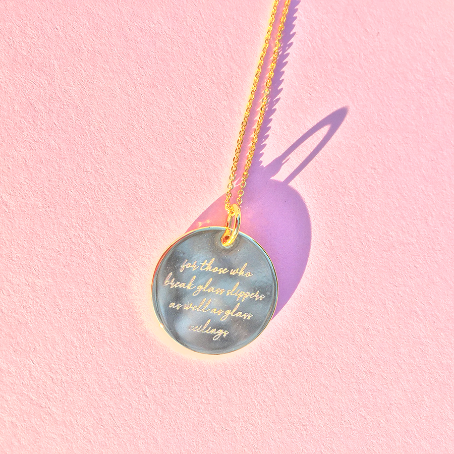 Break Your Glass Slippers Necklace
