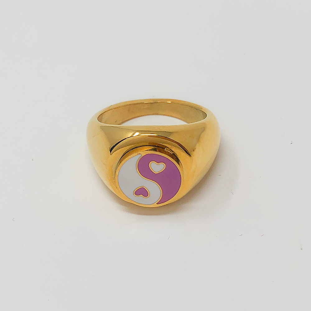 Yin Yang Signet Ring