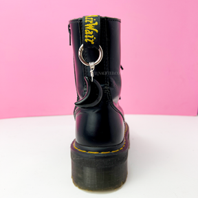 Obsidian Crescent Boot Charm