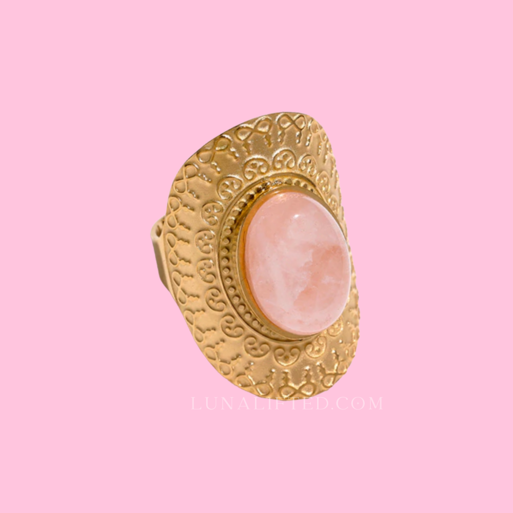 Rose Quartz Aradia Ring